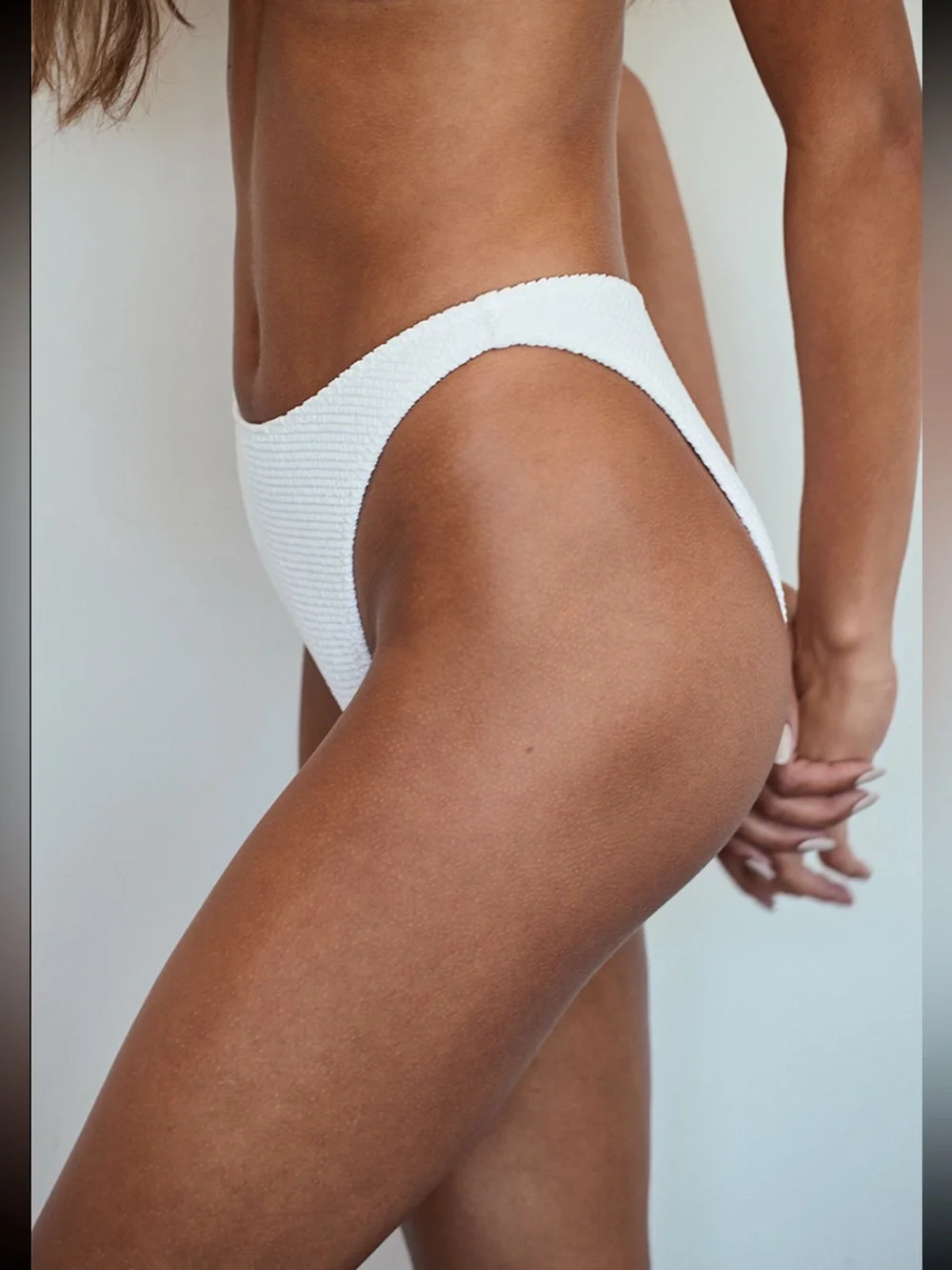 LA Hearts by PacSun Amie Scrunch High Cut Bikini Bottom